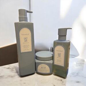 Naturewell Salt Air Body Wash, Body Cream & Body Oil Set | Skincare Trio